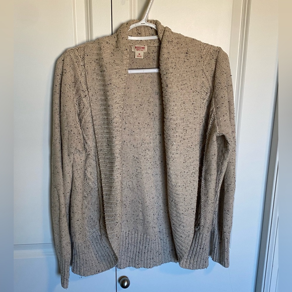 Mossimo oatmeal marled cocoon wrap cardigan sweater